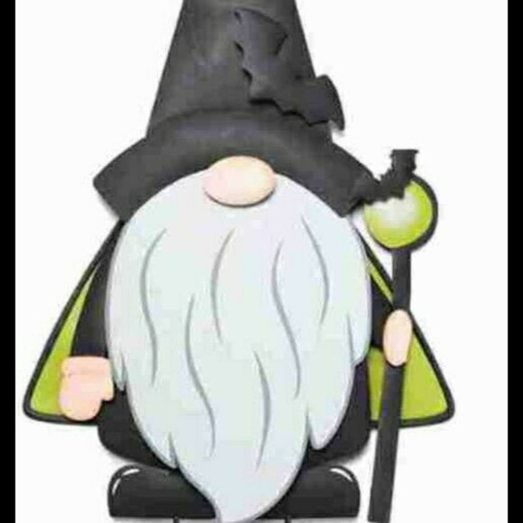 NEW 2 METAL HALLOWEEN GNOME YARD STAKES HALLOWEEN WALL DECOR 28" HIGH - Picture 3 of 3